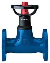ARI EURO-WEDI Absperrventil DN 80 PN 6 GG25 bis 130oC Baulaenge F1 m.Anzeigevorr. – 100710080-10
