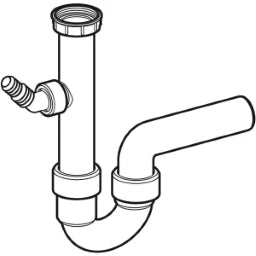 GEBERIT GE Fertigablauf 1teilig in PP d40mm x G1 1/2 weiss – 152.713.11.1