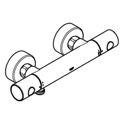 GROHE Grohtherm 800 Cosmopolitan Thermostat Brausebatterie 1/2, chrom – 34 765 000