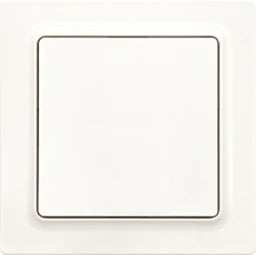 ELTAKO Funktaster polarweiß matt 55x55mm batter ie- und leitungslos E-Design55 – 30055727