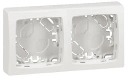 LEGRAND Aufputz Rahmen 2-fach Oteo IP20 ultraweiß – 086092