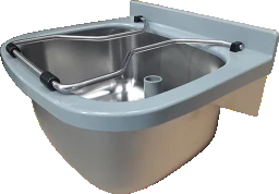 KWC AUSTRIA KWC Sirius Ausgussbecken 470x250x405 mit Klapprost, mit Standrohventil 1 1/2 – 207.0599.542