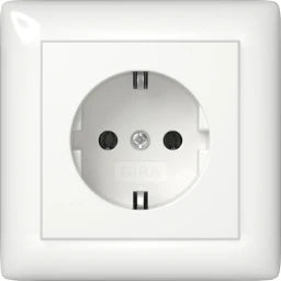 GIRA SCHUKO Vollpl. Standard 55 Reinweiß – 444003