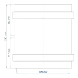POLOPLAST PO Doppelmuffe POLO-KAL NG DN 200 – 02986