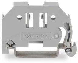 WAGO Schraubenlose Endklammer 6 mm breit, grau – 249-116