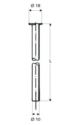 SCHELL SCHELL Kupferrohr 1/2" Bördel d:10mm 500mm chrom – 49 710 06 99