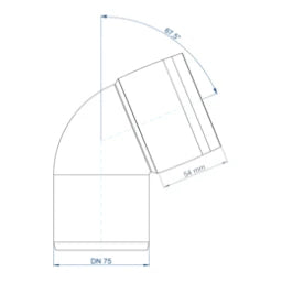 POLOPLAST PO Bogen POLO-KAL XS DN 75/67Grad – 102133