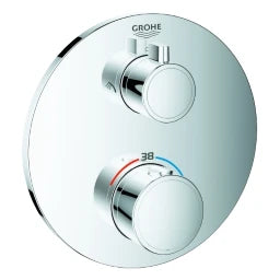 GROHE Grohe THM-Brausebatterie Grohtherm 24076 2 Abg. FMS f. Rapido SmartBox rund chrom – 24 076 000