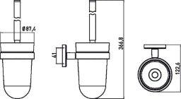 EMCO Emco Polo Bürstengarnitur chrom – 0715 001 01