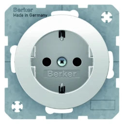 BERKER Steckdose SCHUKO R.1/R.3 polarweiß, glän zend – 47432089