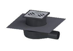 KESSEL KESSEL-Bodenablauf Der Ultraflache 79 DN 50, Klipsflansch, Schlitzrost – 44700.20M