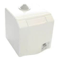 PC ELECTRIC CEE Design Aufputzsteckdose 16A 5p 6h IP44, RAL9016 verkehrsweiß – 865-6V
