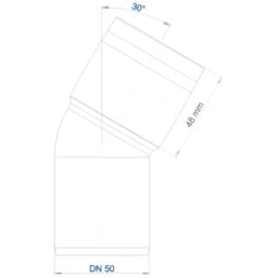 POLOPLAST PO Bogen POLO-KAL 3S DN 50/30Grad – 102502