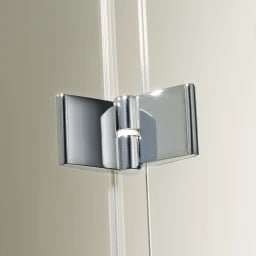 PALME Palme Top Drive R Falt-Eckhälfte 2-tlg 885x2000mm ESG klar Alusilber links – TOEF290A/H1/20