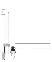 HUTTERER & LECHNER HL136T Kugel-Kondensatsifon DN40 transparent, Abgang waagrecht – HL136T