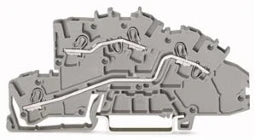 WAGO Installationsetagenklemme L/L 4 mm², grau – 2003-7642