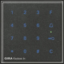 GIRA Keyless In Codetastatur TX44 (Unterputz IP44) anthrazit – 260567