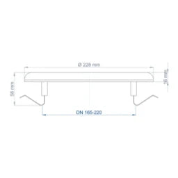 POLOPLAST PO Außenwandgitter POLO-KWL DN 200 – 03058