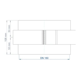 POLOPLAST PO ISO-Muffe POLO-KWL DN 160 – 03557