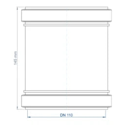 POLOPLAST PO Überschiebmuffe POLO-KAL NG DN 110 – 02314