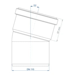 POLOPLAST PO Bogen POLO-KAL NG DN 110/15Grad – 02140