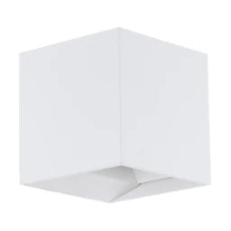 EGLO Wandleuchte Up&Down weiß 105x105mm 2x3.3W LED, 2x340lm, LF830, IP54, SKII – 97241