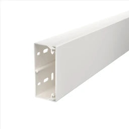 OBO Wand- und Deckenkanal mit Bodenlochung 4 0x90x2000 Polyvinylchlorid reinweiß RAL – 6191142