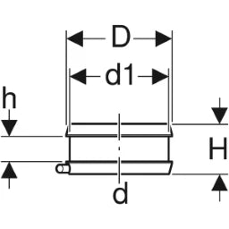 GEBERIT GE PE Elektro-Schweissband fuer Fixpunktschelle d 56mm 363776 – 363.776.16.1