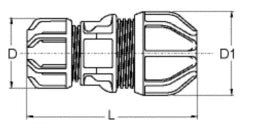 ALIAXIS Philmac UNI Übergangskupplung PUXK d32 / 34-39 – 69107400