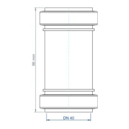 POLOPLAST PO Überschiebmuffe POLO-KAL NG DN 40 – 02311