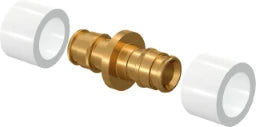 UPONOR Uponor Q&E Q&E Kupplung 14x2,0 mit zwei PEX-Ringen, natur – 1058659