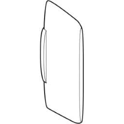 GEBERIT GE Urinaltrennwand Kunststoff Basic, weiss – 115.201.11.1