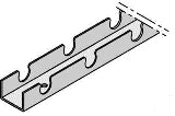 UPONOR Uponor Wandschiene 14 für PEX- 110 Rohre 14x2, 2,5m per Mtr. – 1005498