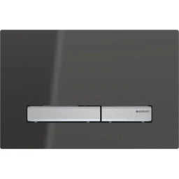 GEBERIT GE Betaetigungsplatte Sigma50 2-Mengen Rauchglas verspiegelt, square – 115.788.SD.2