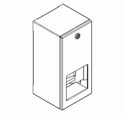 KWC AUSTRIA KWC Rodan WC-Doppelrollenhalter für AP-Montage, 144 x 301 x 138mm – 2000090072
