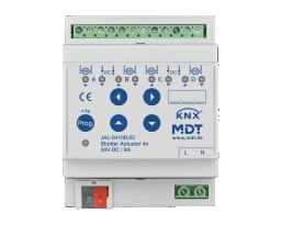MDT KNX Jalousieaktor 4fach 24 V DC REG – JAL-0410D.02