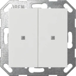 GIRA KNX Taster Wippe 2f System 55 reinweiß glänzend – 517303