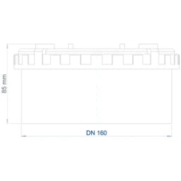 POLOPLAST PO Schraubdeckel POLO-KWL DN 160 – 02395