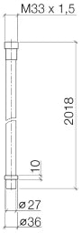 DORNBRACHT Dornbracht WaterTube Kneipp-Schlauch 2000mm weiß, chrom – 28 285 979-00