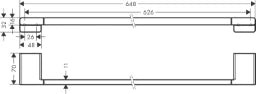 HANSGROHE HG AddStoris Badetuchhalter chrom – 41747000