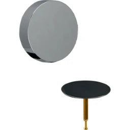 GEBERIT GE Fertigbauset Badewannenablauf d52mm, mit Drehbetaetigung, weiss – 150.281.11.1