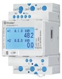 FINDER Multifunktions-Energiezähler, LCD, 2 x S0, IR, NFC, MID – 7M3884000112