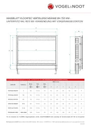 VOGEL&NOOT VN-FLOORTEC-VERTEILERSCHRANK BH 750 mm 5-7 HK UNTERPUTZ, RAL9010, bei Etagenr. – F9CFS07A7507070