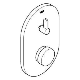 GROHE Grohe Eurosmart CS Selbstschluss- Brausebatterie, mit Mischung, chrom – 36 321 000