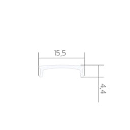 BILTON BLine C-S-01 Abdeckung transparent flach 2000mm für Profile P-S-IN/ON/COR 01 – 171764_00