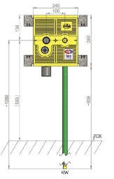 MHS mhs-Waschmaschine 240 Ausführung HL 400 Rohr:Geberit FlowFit – 23541FF0000000