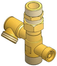 EDER SPIROTECH Wartungseinheit 3/4"AG/AG f.Exp.Gefaess m.drehb.EH 1/4" – 0050110