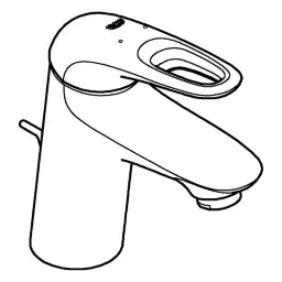 GROHE Grohe Eurostyle EH-Waschtischbatterie mit Ablaufgarnitur, chrom – 33 558 003