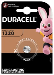 DURACELL Lithium Knopfbatterie 3V CR1220, DL1220, 1er Blister – 030305