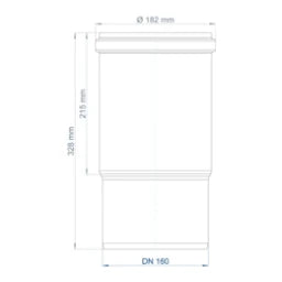 POLOPLAST PO Langmuffe POLO-KAL NG DN 160 – 02336